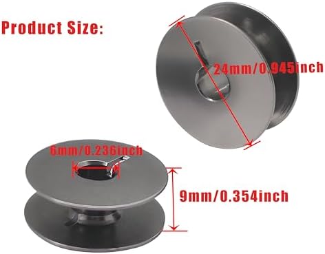 Fbshicung 10PCS Jumbo Bobbin #770591001 Compatible with Janome Brand