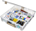 ArtBin Super Satchel Craft Organizer with Removable Dividers, Clear