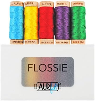 Flossie Aurifil Thread Kit 5 Small Spools Aurifloss AC30FC5