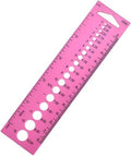 Pink Measure Ruler, Plastic Inch All in One Crochet Hook Craft for