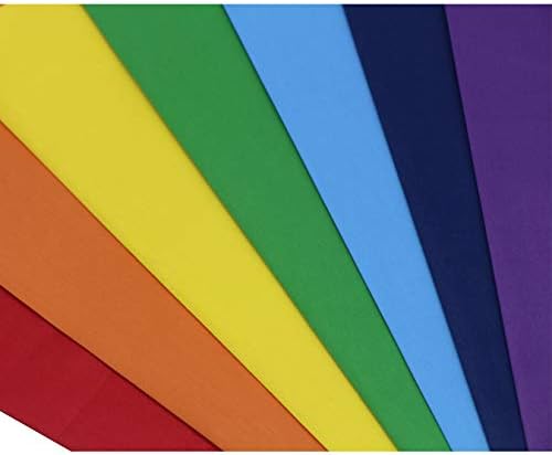 aufodara 7 Pieces 17.7" x 19.5" Solid Colors Cotton Craft Fabric