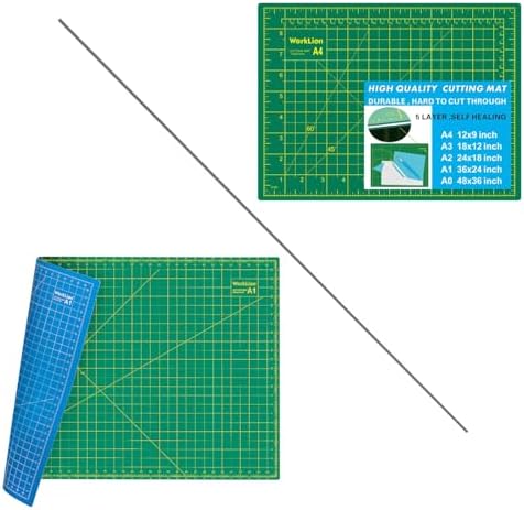 WORKLION 24" x 36" and 9" x 12" Large Self Healing PVC Cutting Mat
