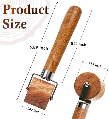 SAVINA Quilting Seam Roller, Wooden Pressing Roller for Sewing &