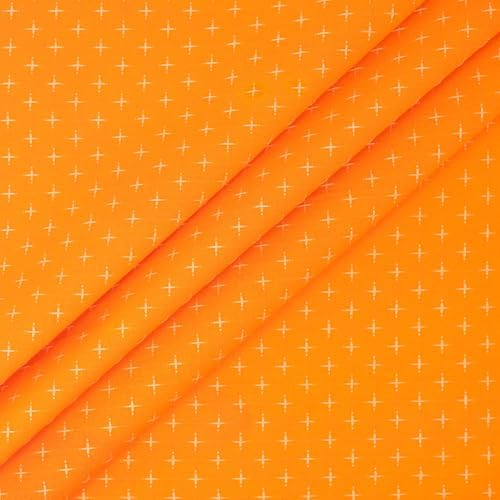 Singer Fabric, 100% Cotton, Embroidery Fabric, Cut by The Yard, Orange