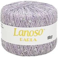 Parla Metallic Sequin Glitter Yarn – 25g (217m) Super Fine Fingering