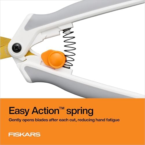 Fiskars 6" Easy Action Micro-Tip Titanium Detail Fabric Scissors