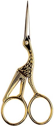 SINGER 4 Inch Forged Embroidery Scissors with Curved Tip for Sewing