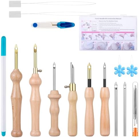 Punch Needle Kit Includes Adjustable Punch Needle Tool with