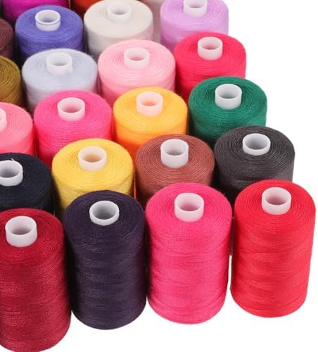 Sewing Thread Set, 42-Color Polyester Spools for Hand and Machine