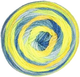 Red Heart Super Saver Ombre Yarn for Crocheting, Electric