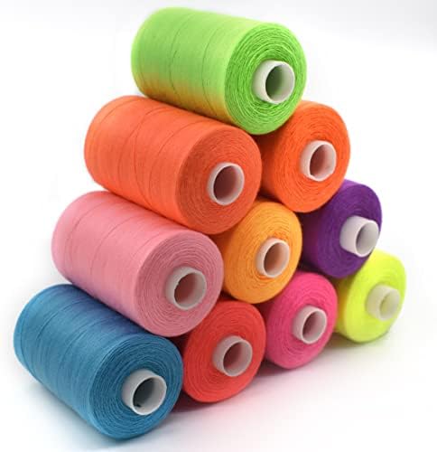 Sewing Thread 10 Color Sewing Industrial Purpose 1000 Yards Per Spool