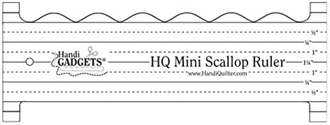 Handi Quilter Mini Scallop ruler