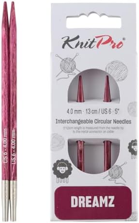 KnitPro Dreamz Interchangeable Circular Needles 5" (13cm) | US Size 6