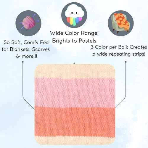 Premier Yarns Sweet Roll Peaches & Cream Pop 1047-21