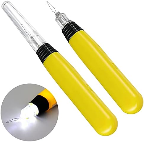2-Piece LED Needle Threaders, Batteries Included