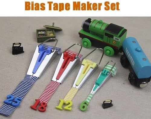YICBOR 4 Sizes Bias Tape Maker for Fabric Quilting DIY