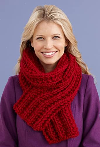 Lion Brand Wool-Ease Thick & Quick Yarn - 3 Pack with Pattern Cards in