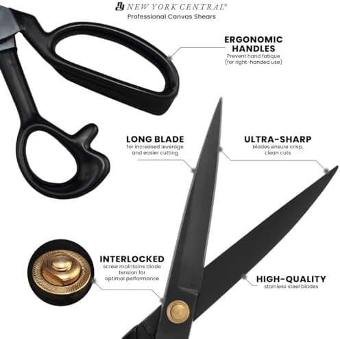 New York Central Professional Canvas Fabric Shears -12" Fabric