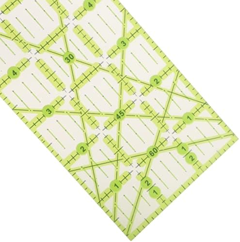 Acrylic Quilting Rulers, Pack of 3 Double-Sided Grid Templates with