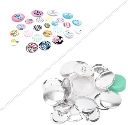 Kodrily 10 Sets Button Covers Kit, Round Upholstery Buttons for