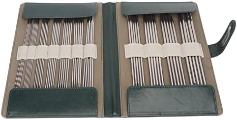Double Pointed Knitting Needles Set, 55 Pieces, Stainless Steel, with