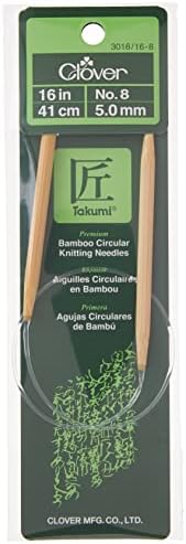 Clover 3016/16-08 Takumi Bamboo Circular 16-Inch Knitting Needles