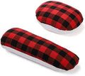 WRINGKIT 2 Pack Tailor's Ham, Solid Seam Roll Set, Red and Black Plaid