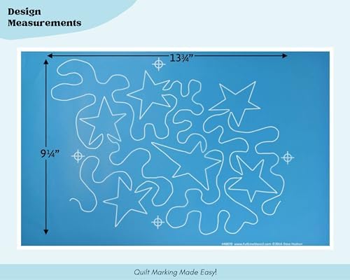 Full Line Stencil Seeing Stars, Continuous E2E Quilt Template (40070)
