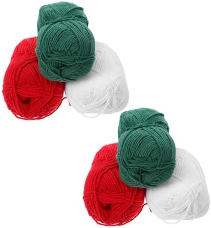 6pcs Acrylic Yarn for Crochet Crafts, DIY Knitting Supplies