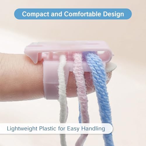 BRBASAP 8 Pieces Yarn Guide Rings for Crocheting Knitting Finger