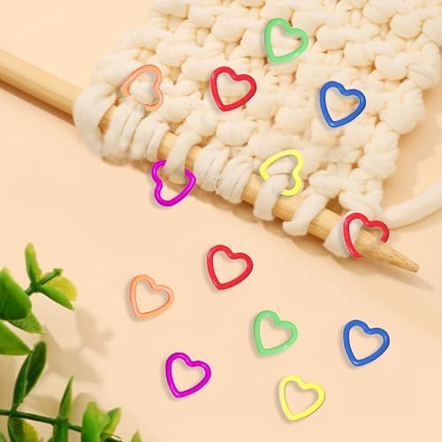 Colorful D-Rings & Stitch Rings with Hook Markers & Knitting Stoppers