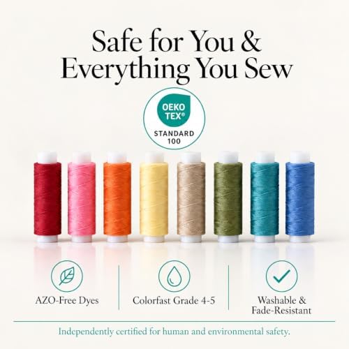 BlesSew Polyester Sewing Thread Set, 36 Sewing Machine Thread Spools