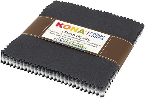 Kona Cotton Solids Stormy Skies Charm Square 42 5-inch Squares Charm