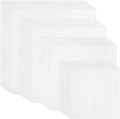 24 PCS Aida Cloth 14 Count, 4 Sizes White Cross Stitch Fabric for