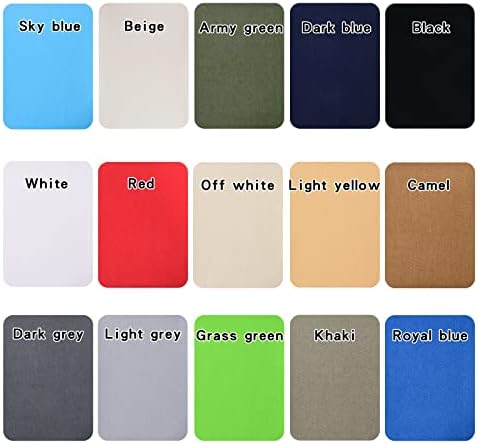 12PCS Premium Quality Fabric Repair Patches Iron-on Patches for