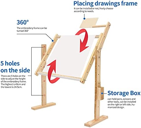 Adjustable Cross Stitch & Embroidery Hoop Stand - Tapestry & Quilting