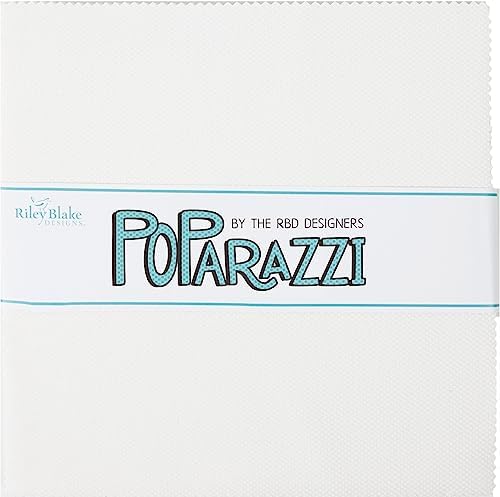 POParazzi White On White 10" Stacker 42 10-inch Squares Layer Cake