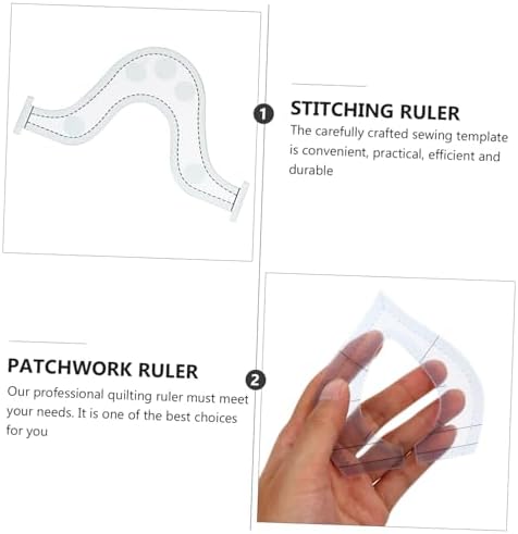 SHINEOFI 9-Piece Quilting Ruler Set Patchwork Rulers for Sewing Free