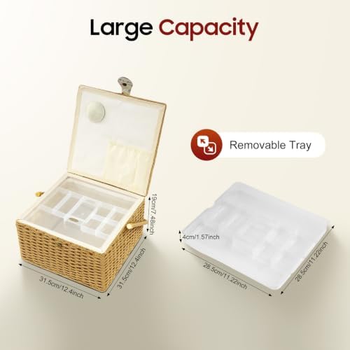 Extra Large Sewing Baskets for Adults Clearance Portable Storage