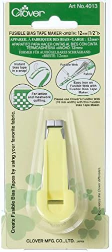 Clover Fusible Bias Tape Maker 12mm, 12, Yellow