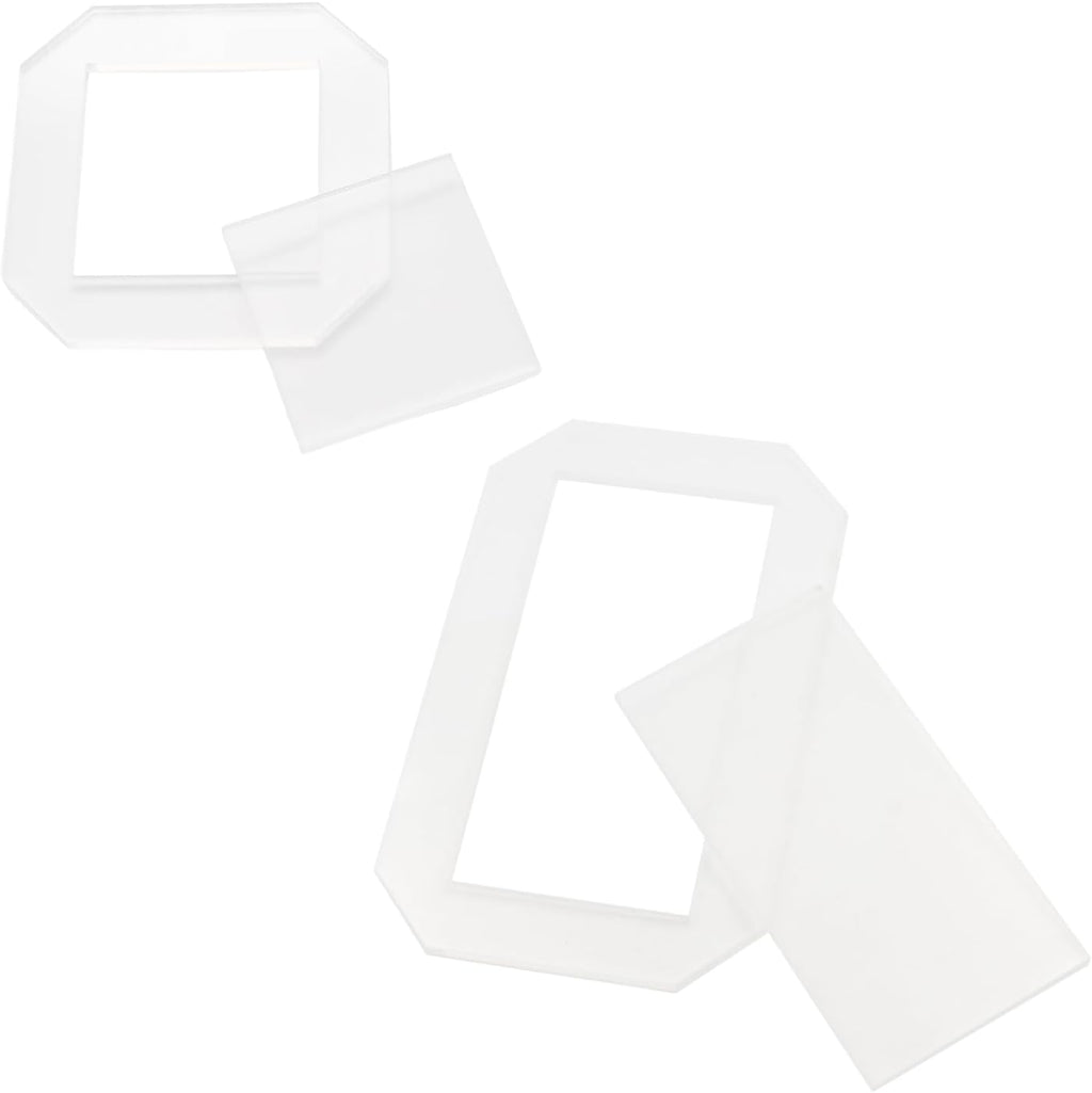 2 Sets Clear Quilting Templates, Sewing Supplies Templates Rulers, 5"