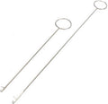 2 Pcs 10.4" & 7" Stainless Steel Sewing Loop Turner Hook with Latch