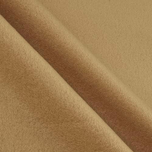 Yukon Fleece Camel, Fabric by the Yard