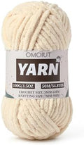 Fluffy Chunky Chenille Crochet Yarn, Baby Yarn for Crocheting Soft