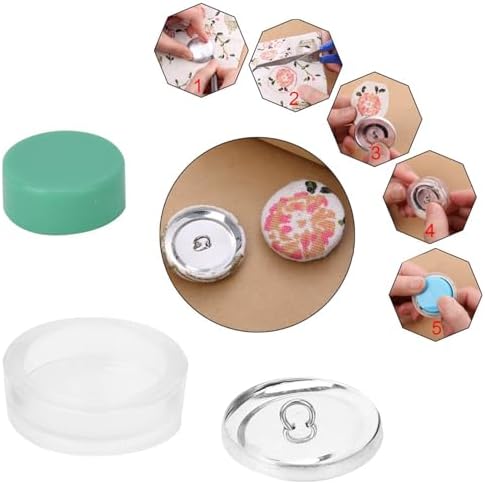 Kodrily 10 Sets Button Covers Kit, Round Upholstery Buttons for
