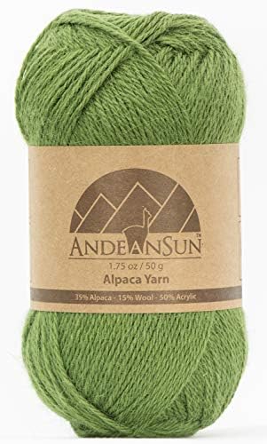 Alpaca Yarn Blend Umayo, 3 Skeins, Matcha Green