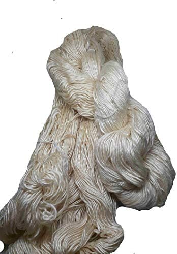 KnitSilk Premium Anamika Combed Lace Weight Silk Yarn, Undyed