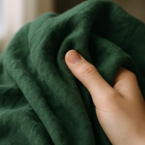 100% Pure Linen Fabric by The Yard – Soft, Breathable, Pre-Washed