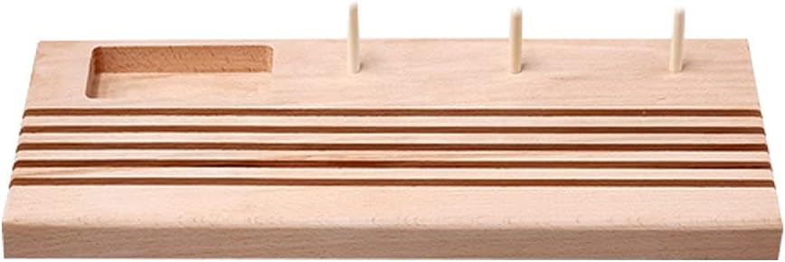 LNKA Wooden Quilt Ruler Rack with Slot Holder Organizer Bobbin Case