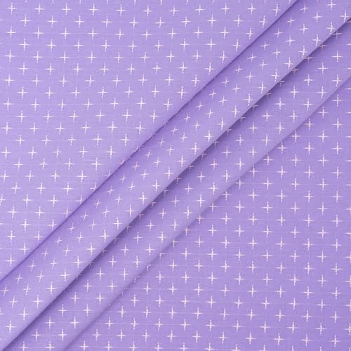Singer Fabric, 100% Cotton, Embroidery Fabric, Cut by The Yard, Purple